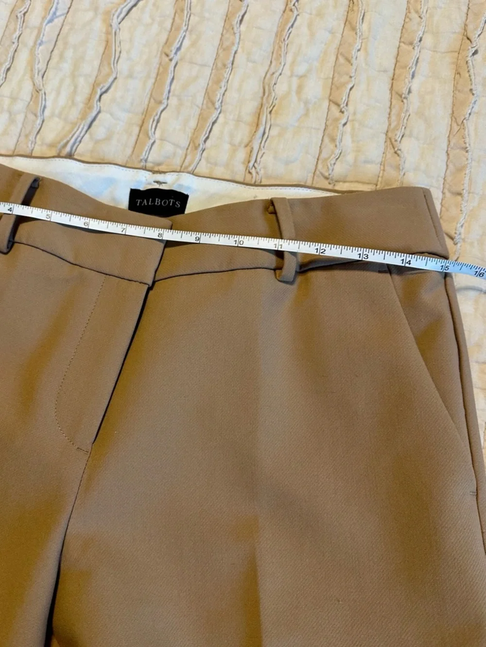 Talbots Tan Hampshire Ankle Pants Women’s size 4 - Picture 5 of 10